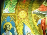 Apollo, the sun god, one facet of the pagan trinity. Cathedral of St. Peter and St. Mary in Cologne, Germany.
<br /><br>Copyright Amazing Discoveries.